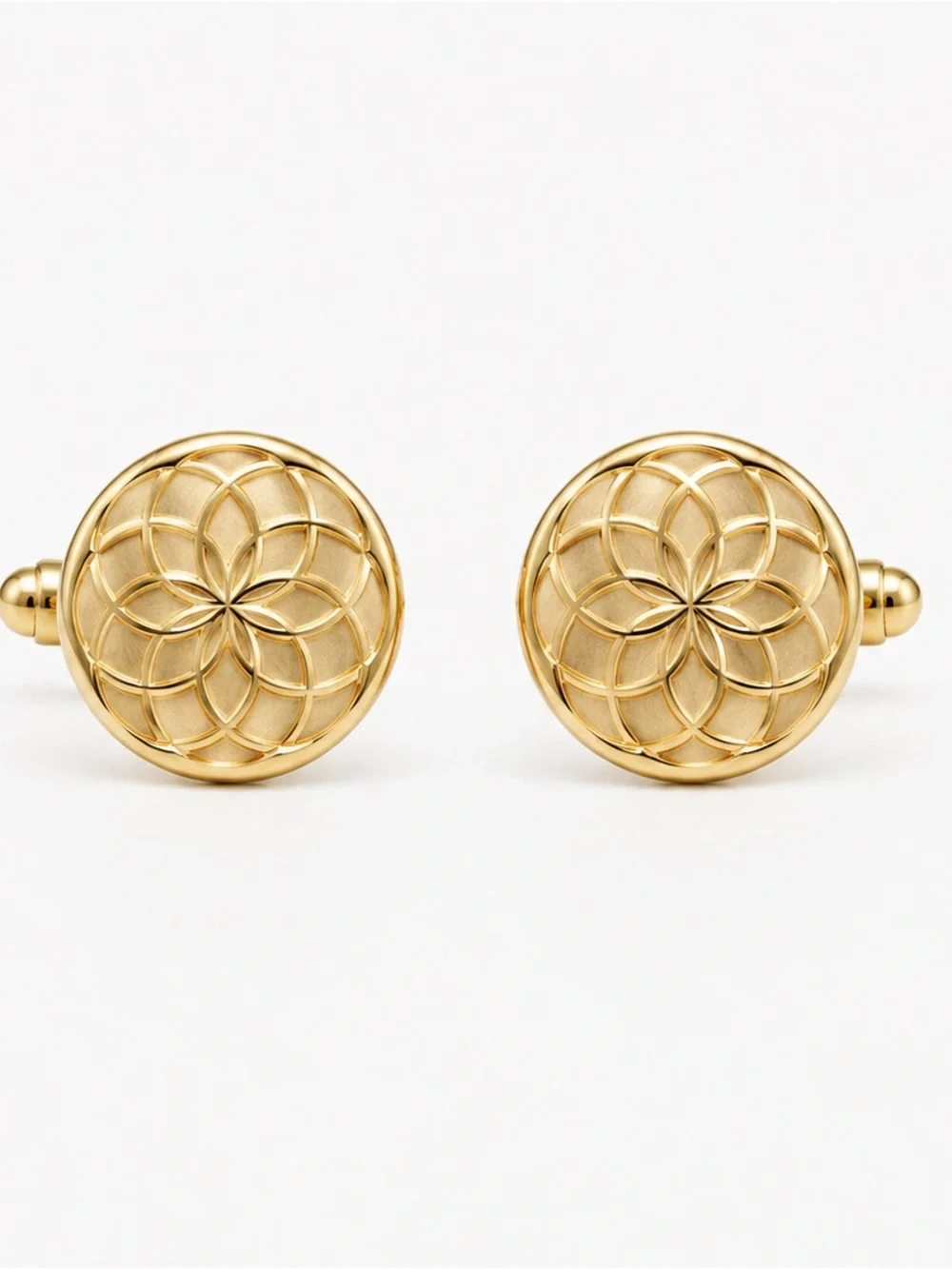 Spirograph cufflinks